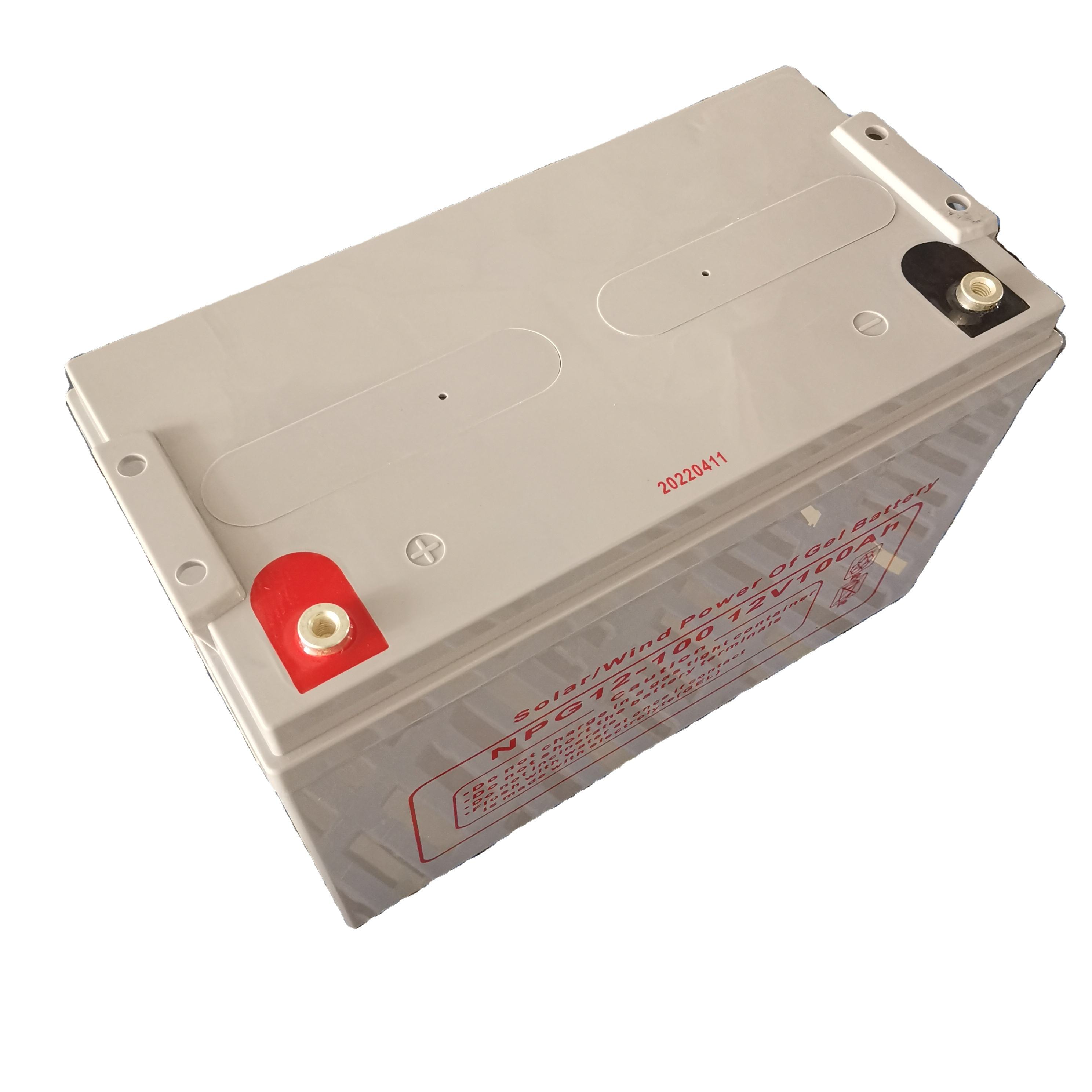 China new product 12v100ah rechargeable batteries agm gel battery solar energy battery
