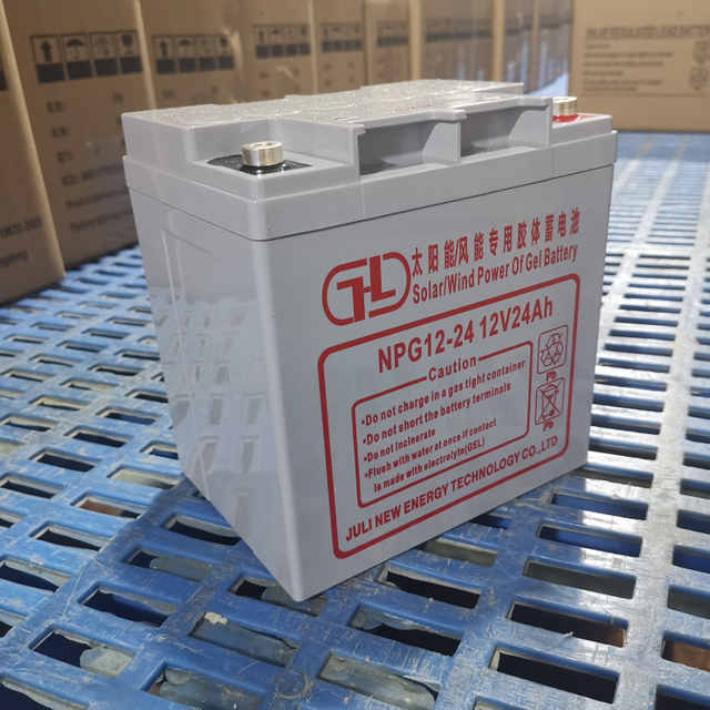 High Quality Gel Solar Battery 12V24Ah Energy Storage Battery Photovoltaic System Home Power Supply System Battery Long Life Safe And Stable