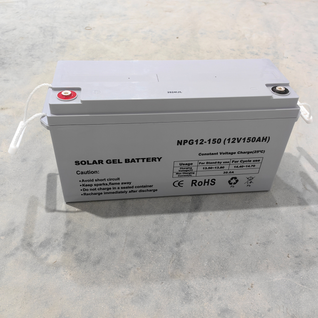 12V 150AH Valve-Regulated Lead-Acid (VRLA) Battery for Off-Grid Solar Applications