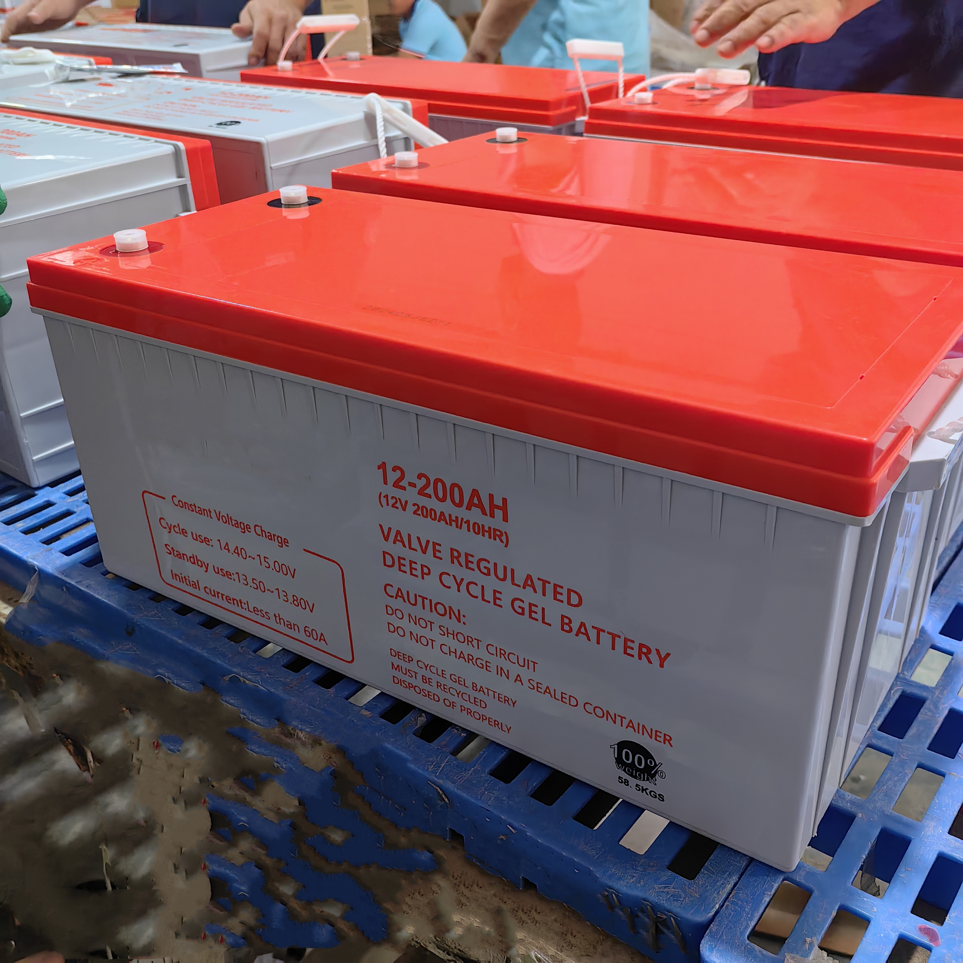 200AH 12V Solar Gel Battery Rechargeable Deep Cycle Battery for Solar System 