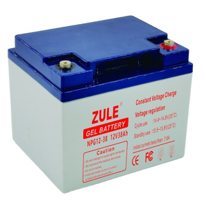 Long life rechargeable foothold 12V38Ah solar storage battery gel battery new energy battery