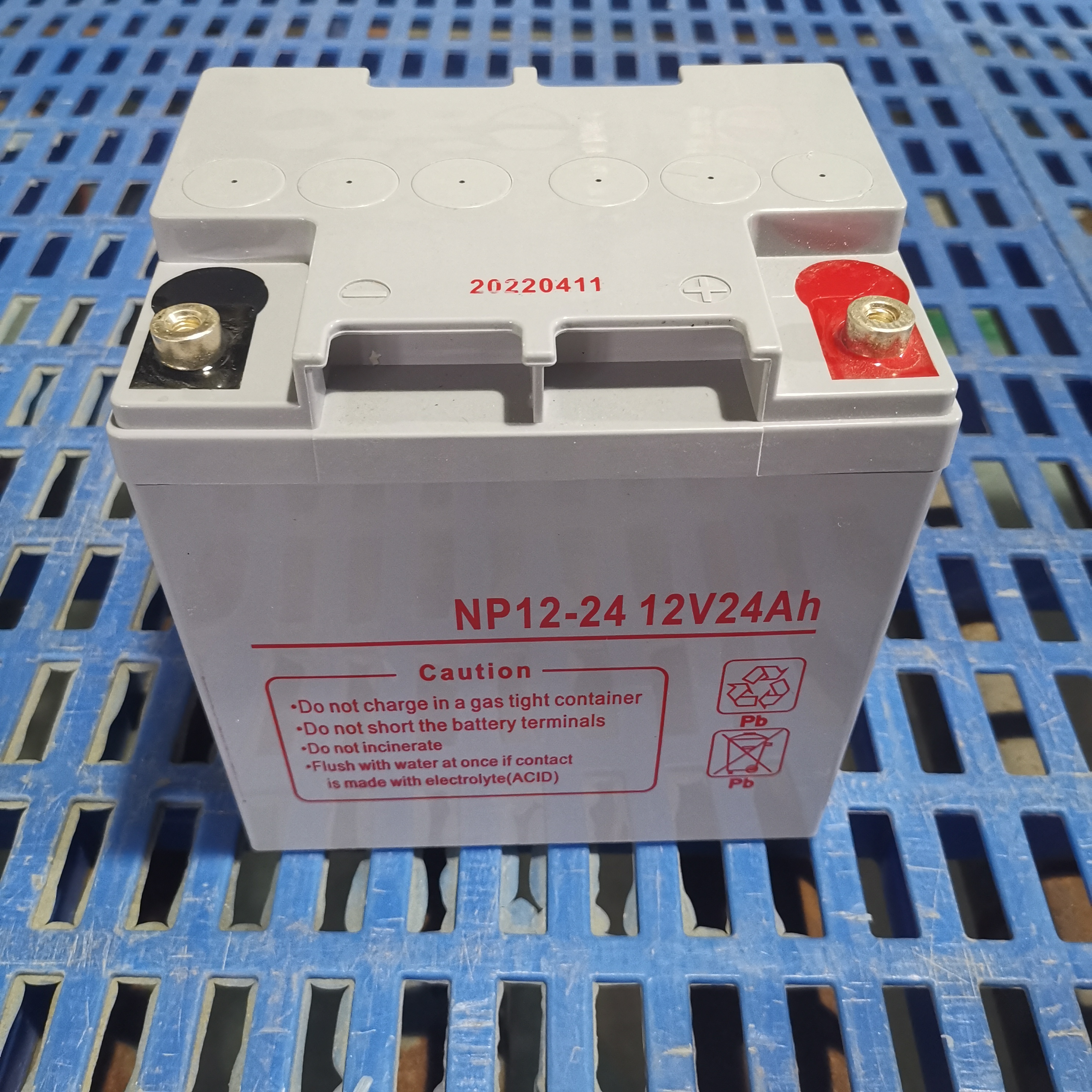 Rechargeable Environmental Friendly AGM Lead-acid Battery 12V24Ah Home Lighting Power Supply Battery