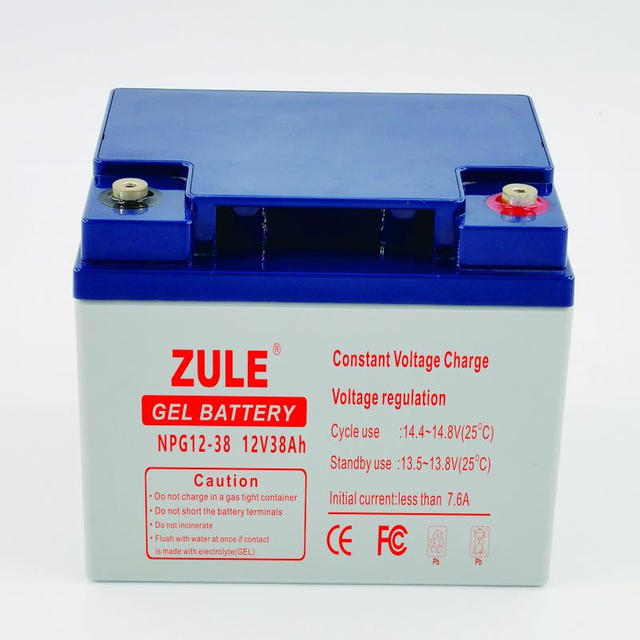 Solar Deep Cycle Gel Lead Acid Batteries 12V38Ah For Long Life Circle