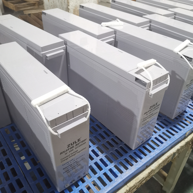 Strong Cycle Capacity Long Life Solar Lead-acid Battery Front Terminal 12v200ah Use with Solar Systems Solar Panels