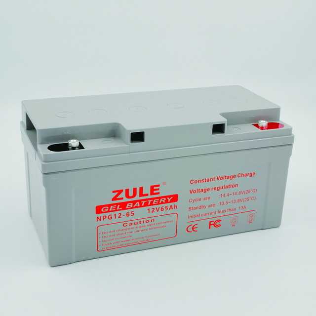 Vrla Gel Battery Agm12v 65ah Solar Home Use Deep Cycle for Solar Storage