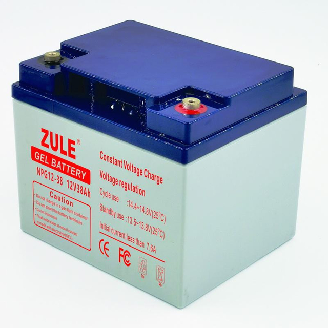 Solar Deep Cycle Gel Lead Acid Batteries 12V38Ah For Long Life Circle