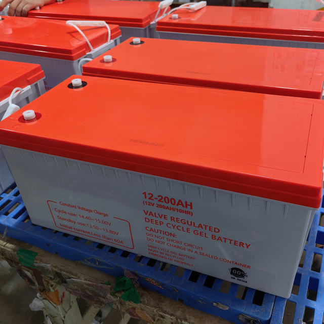 200AH 12V Solar Gel Battery Rechargeable Deep Cycle Battery for Solar System 