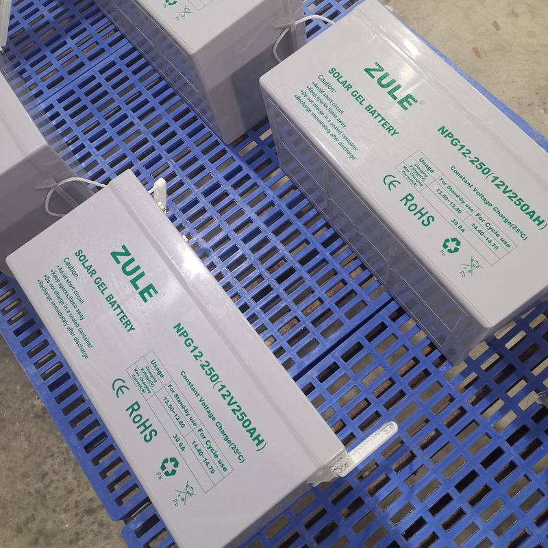 12V250AH Solar Gel Battery A Safe And Stable Deep-cycle Outdoor RV Energy Storage Backup Power Supply