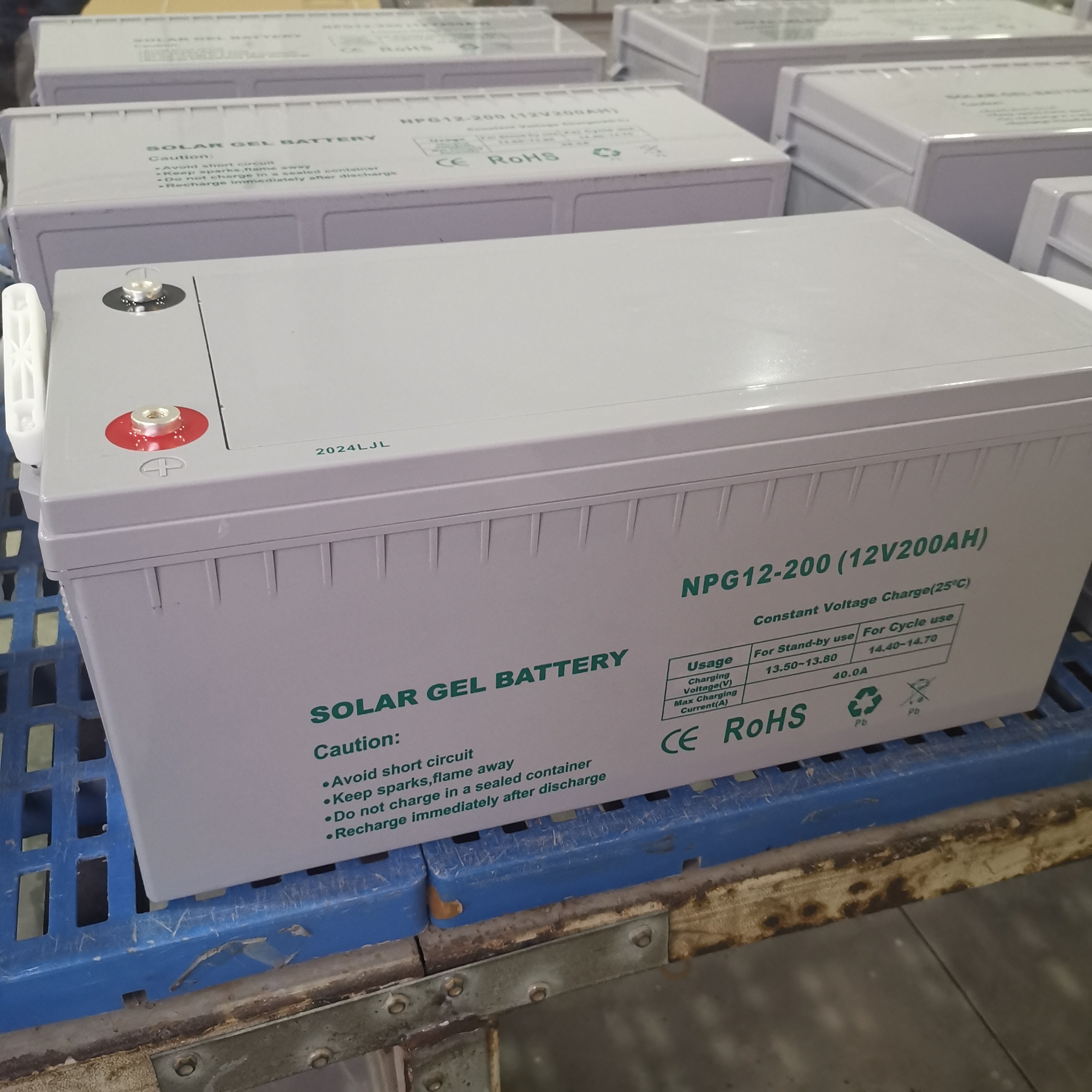 Solar Photovoltaic Gel Battery 12v200AH The Solar System Supplies Energy Storage Batteries Household Power Supply