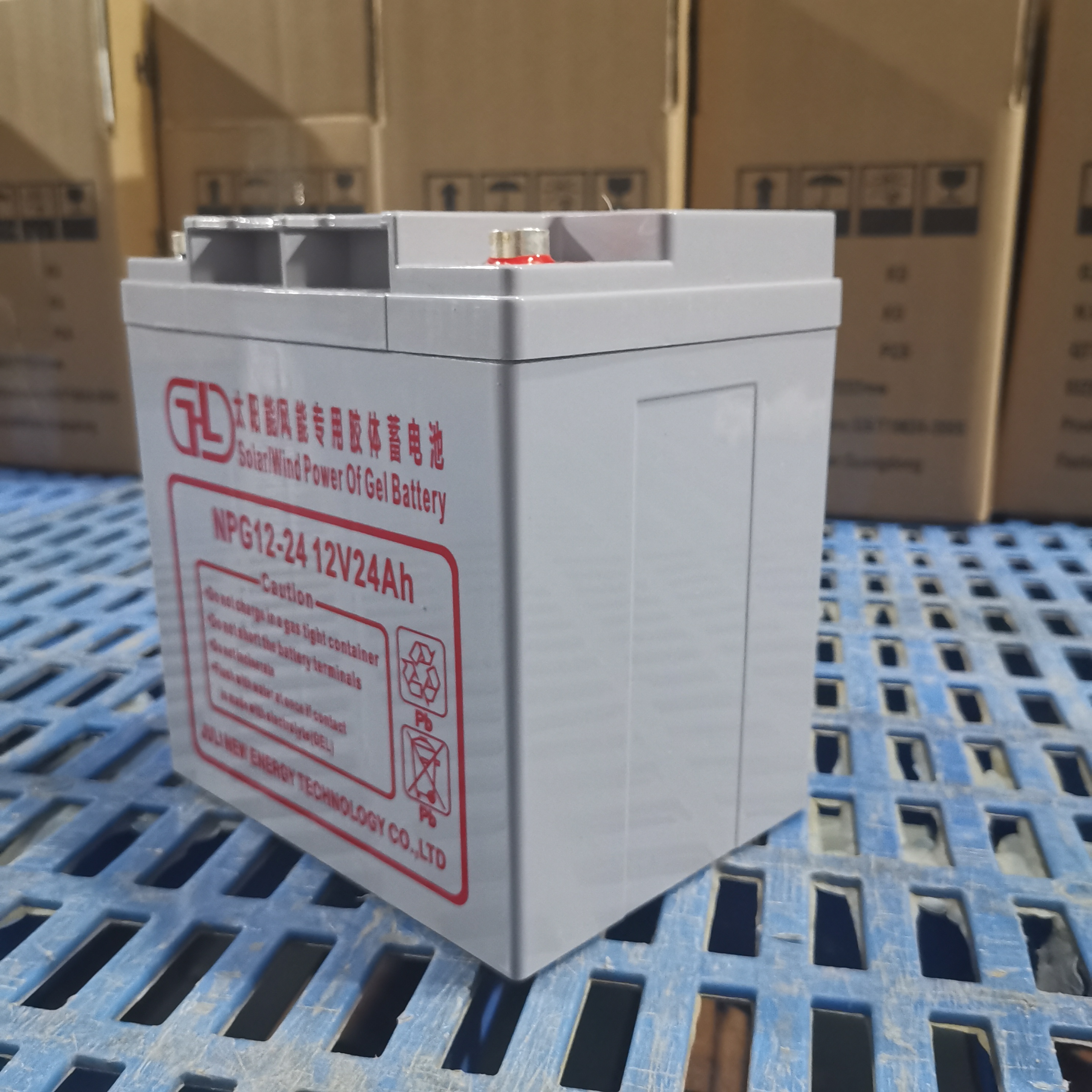 High Quality Gel Solar Battery 12V24Ah Energy Storage Battery Photovoltaic System Home Power Supply System Battery Long Life Safe And Stable