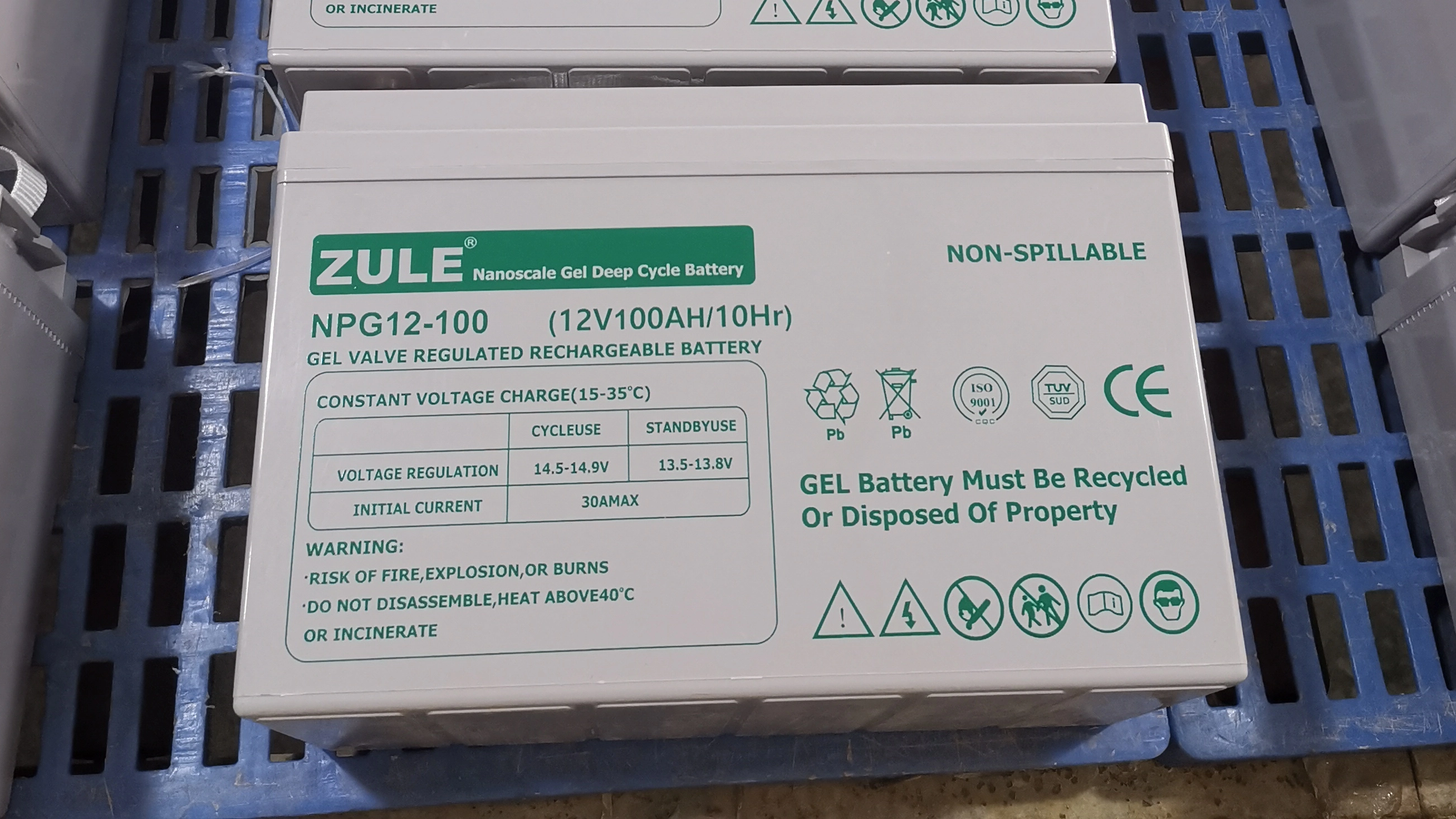Cycle rechargeable batteries