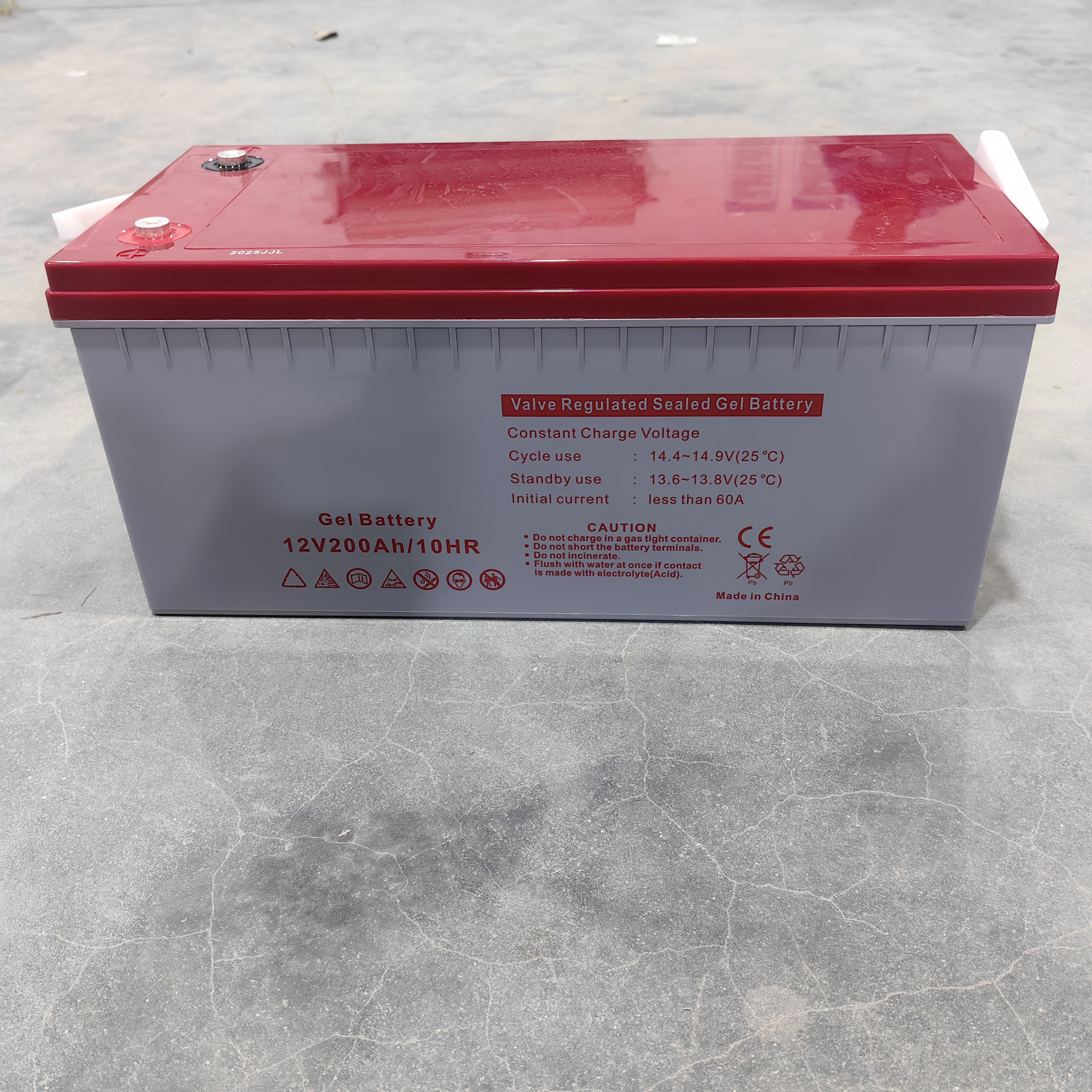 China Factory Solar Gel Battery 12V200Ah – Deep Cycle Lead Acid Battery for Off-Grid System, Custom Packaging